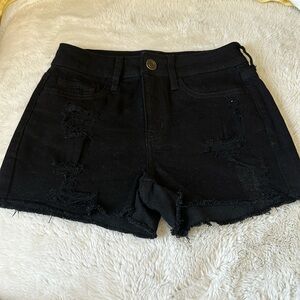 Black Denim shorts
